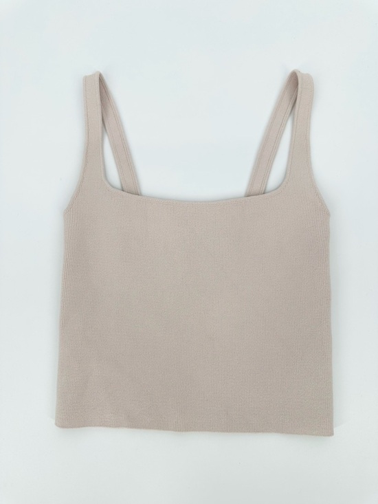Scanlan Theodore Tops - Scanlan Theodore Crepe Knit Square Camisole Tank Top Fitted
